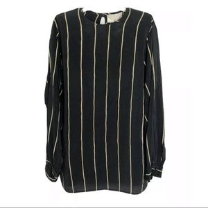 VTG Max Mara silk stripe blouse Sz 8